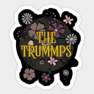 Aesthetic Trummps Proud Name Flowers Retro Styles Sticker